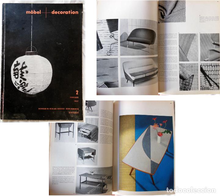 Collezionismo di Riviste e Giornali: MOEBEL + DECORATION. Revue Internationale... 2 februar 1957