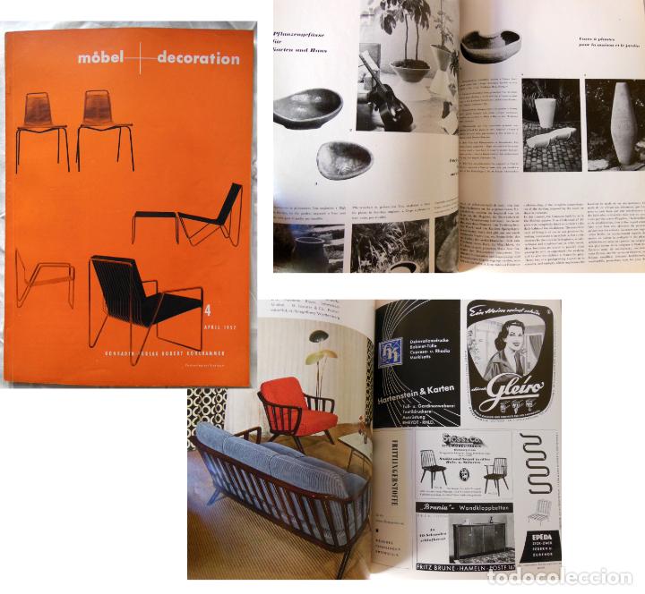 Collezionismo di Riviste e Giornali: MOEBEL + DECORATION. Revue Internationale... 4 april 1957