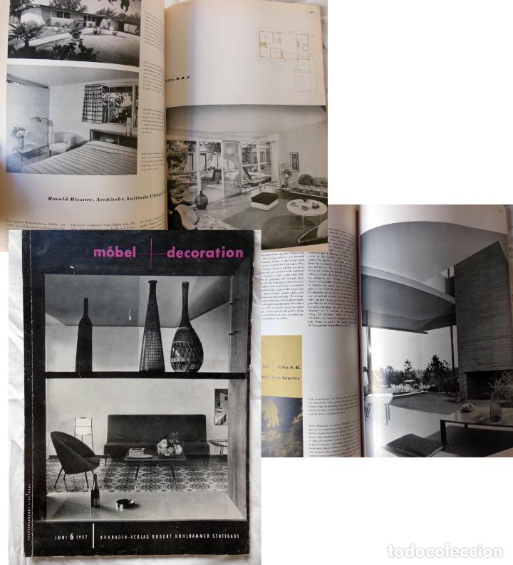Collezionismo di Riviste e Giornali: MOEBEL + DECORATION. Revue Internationale... 6 juni 1957
