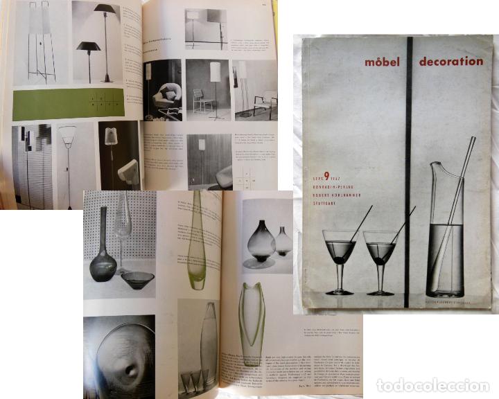 Collezionismo di Riviste e Giornali: MOEBEL + DECORATION. Revue Internationale... 9 sept 1957