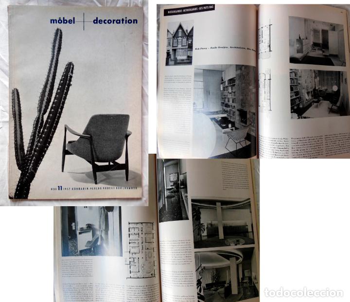 Collezionismo di Riviste e Giornali: MOEBEL + DECORATION. Revue Internationale... 11 nov 1957