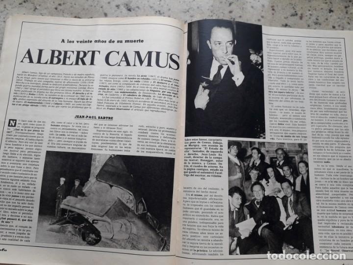 Coleccionismo de revistas y peri&oacute;dicos: 20 A&Ntilde;OS DE LA MUERTE DE ALBERT CAMUS. RECORTE DE TRIUNFO 886 19 ENERO 1980