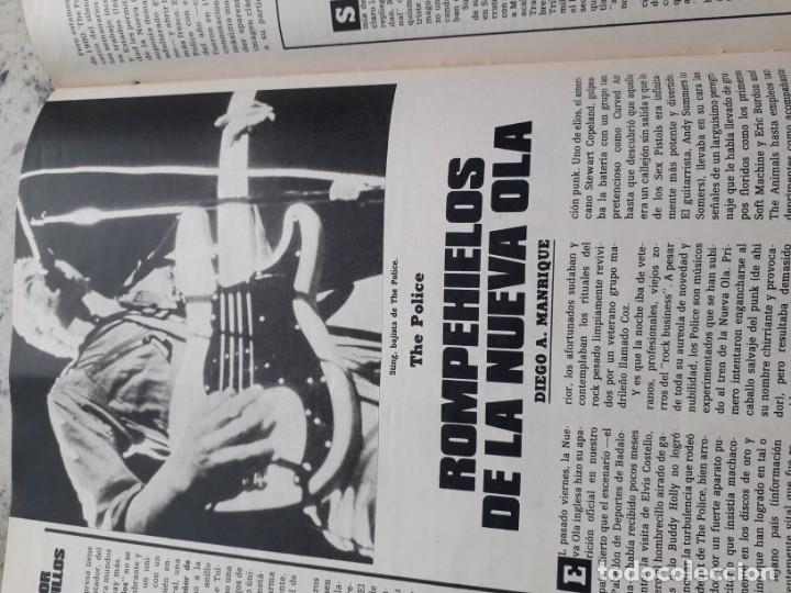 Coleccionismo de Revistas y Peri&oacute;dicos: THE POLICE, ROMPEHIELOS DE LA NUEVA OLA. RECORTE TRIUNFO 19 ABRIL 1980