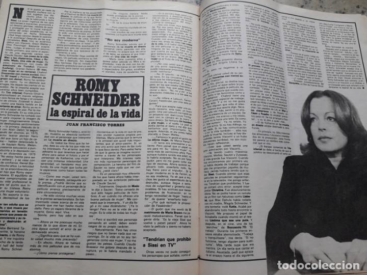 Coleccionismo de Revistas y Peri&oacute;dicos: ENTREVISTA A ROMY SCHNEIDER. RECORTE TRIUNFO 19 ABRIL 1980