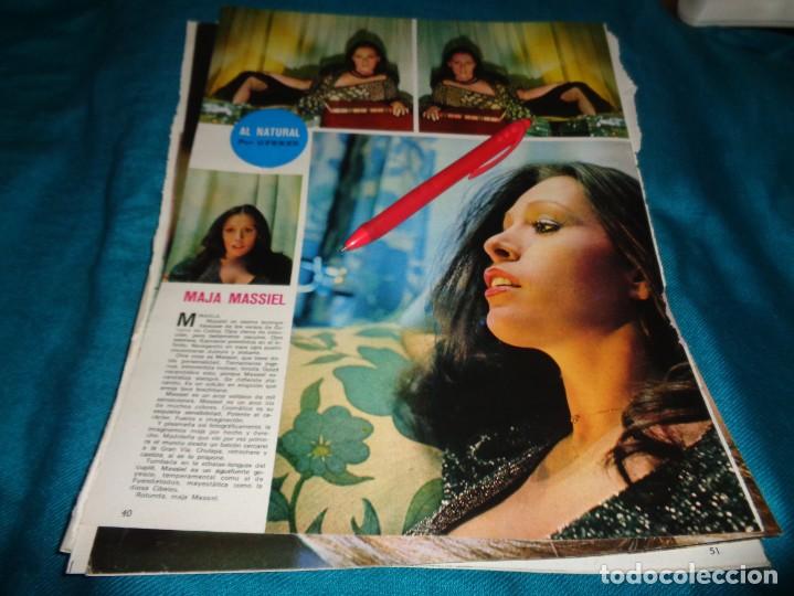 Coleccionismo de Revistas y Peri&oacute;dicos: RECORTE : MASSIEL, AL NATURAL. SEMANA, MARZO 1973(#)