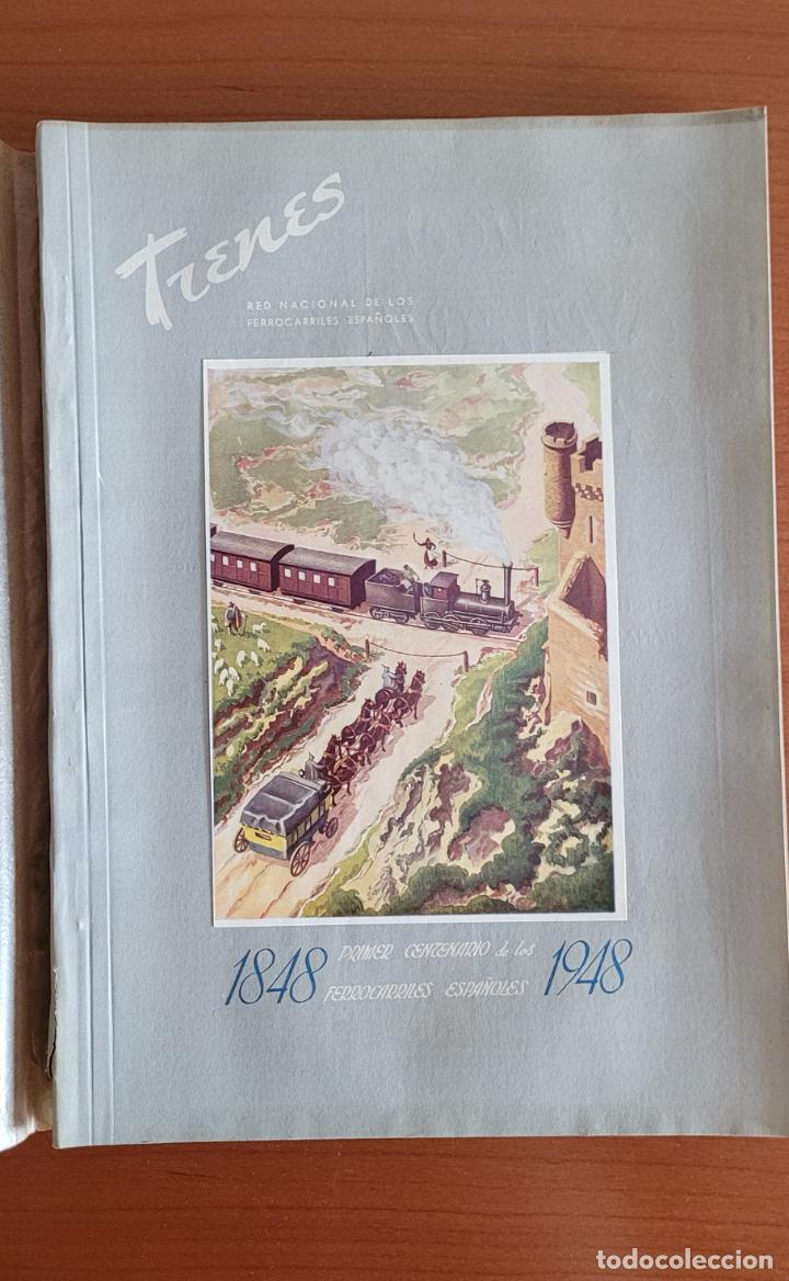 Sammeln von Zeitschriften und Zeitungen: Revista Trenes n&ordm;37 1948. Extraordinario Primer centenario de los ferrocarriles espa&ntilde;oles