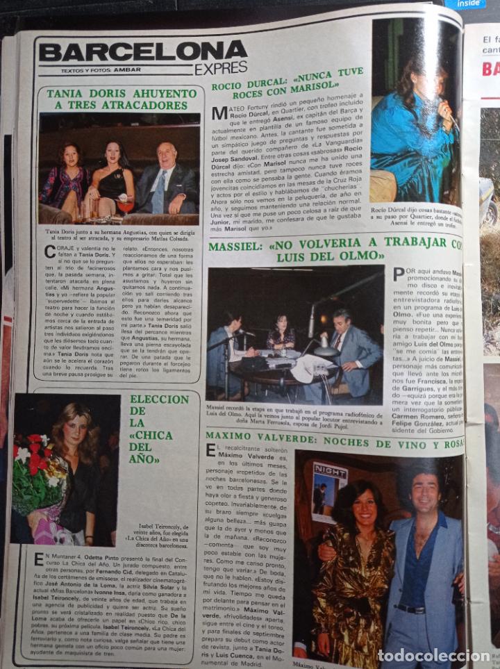 Coleccionismo de Revistas y Peri&oacute;dicos: ROCIO DURCAL TANIA DORIS MASSIEL LUIS DEL OLMO MAXIMO VALVERDE LA CHICA DEL A&Ntilde;O