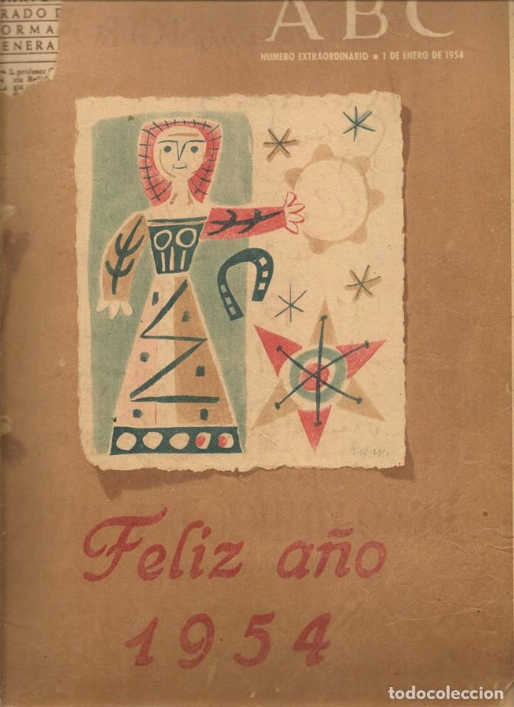 Coleccionismo de Revistas y Peri&oacute;dicos: ABC. N&Uacute;MERO ALMANAQUE. 1 ENERO 1954. FELIZ 1954. (B/1)