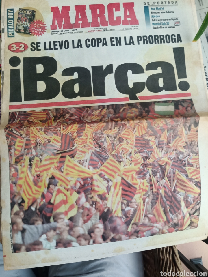 Sammeln von Zeitschriften und Zeitungen: Marca. Domingo 29 de junio de 1997. Final copa del rey
