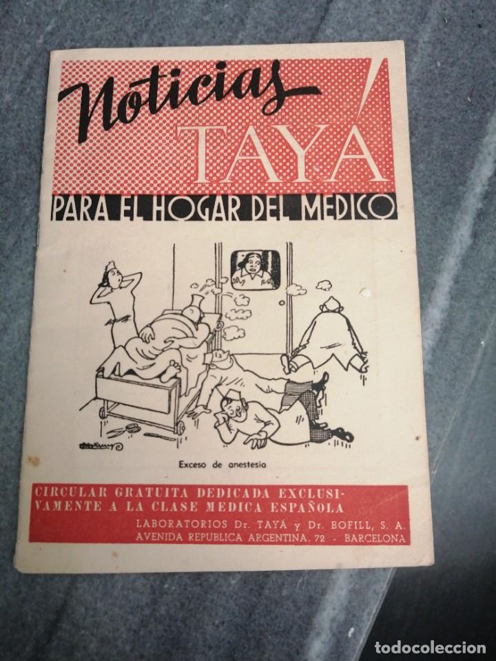 Coleccionismo de revistas y peri&oacute;dicos: Revista NOTICIAS TAYA para el hogar del m&eacute;dico