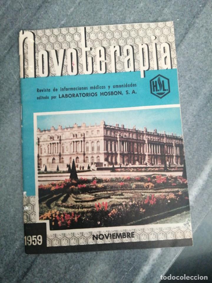 Coleccionismo de revistas y peri&oacute;dicos: Revista LABORATORIO HOSBON NOVOTERAPIA medicina m&eacute;dico medicamento a&ntilde;o 1959