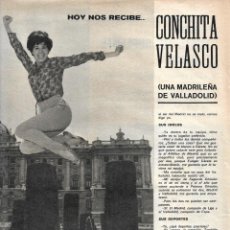Coleccionismo de Revistas y Periódicos: CONCHA VELASCO: ENTREVISTA Y REPORTAJE GRÁFICO DE 1971