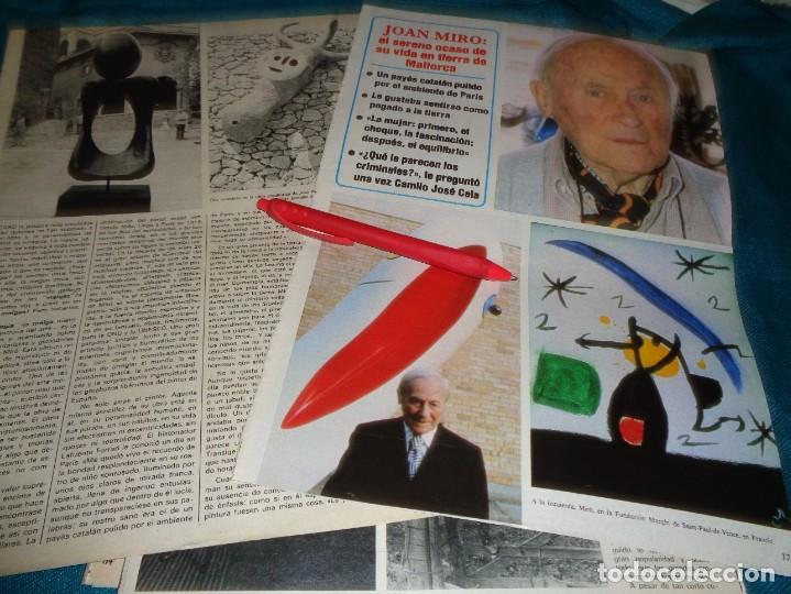 Coleccionismo de Revistas y Peri&oacute;dicos: RECORTE : JOAN MIRO : EL SERENO OCASO EN MALLORCA. SEMANA, ENERO 1984(#)
