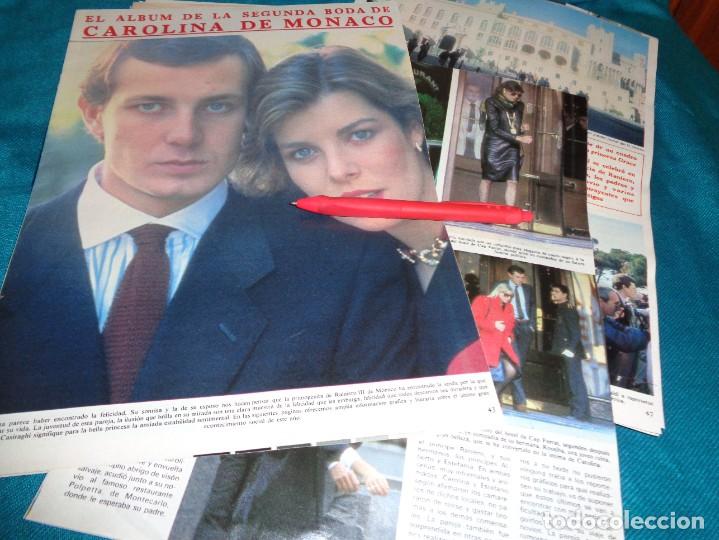 Colecionismo de Revistas e Jornais: RECORTE : ALBUM DE LA SEGUNDA BODA DE CAROLINA DE MONACO (8 PAG,). SEMANA, ENERO 1984(#)