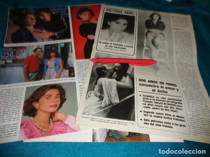Coleccionismo de revistas y peri&oacute;dicos: RECORTE : VICTORIA ABRIL : DOS A&Ntilde;OS EN PARIS. SEMANA, ENERO 1984(#)