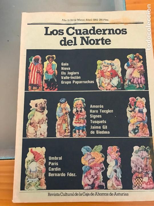 Coleccionismo de Revistas y Peri&oacute;dicos: LOS CUADERNOS DE NORTE N&ordm; 12 MARZO-ABRIL 1982, GALA, NIEVA, ELS JOGARS, VALLE-INCL&Aacute;N.... ...