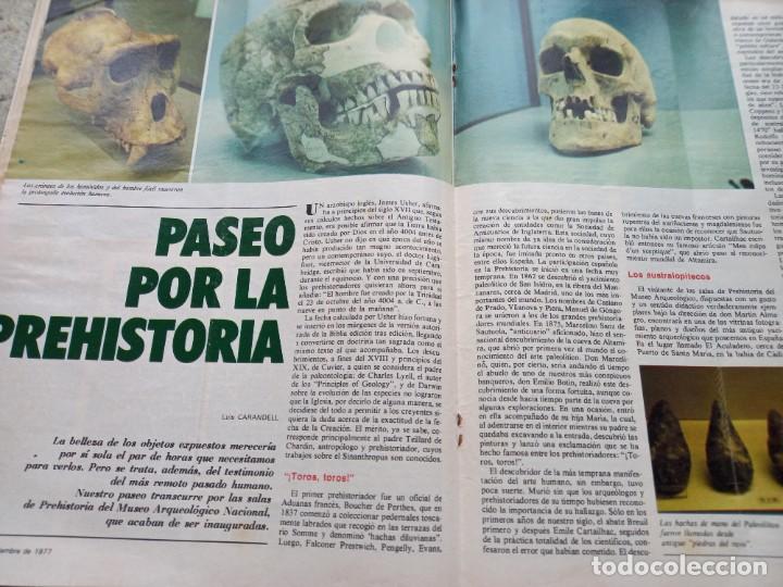 Coleccionismo de Revistas y Peri&oacute;dicos: PREHISTORIA EN EL MUSEO ARQUEOLOGICO NACIONAL. RECORTE CUADERNOS PARA EL DIALOGO 3 septiembre 1977