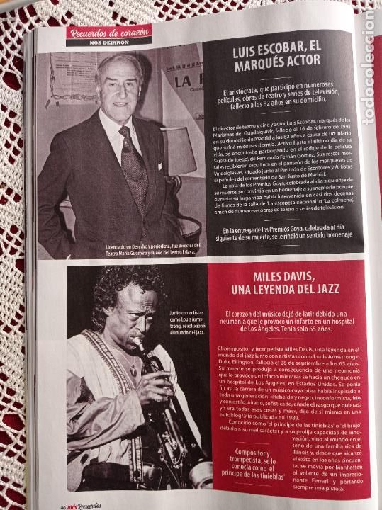 Coleccionismo de Revistas y Peri&oacute;dicos: LUIS ESCOBAR MILES DAVIS