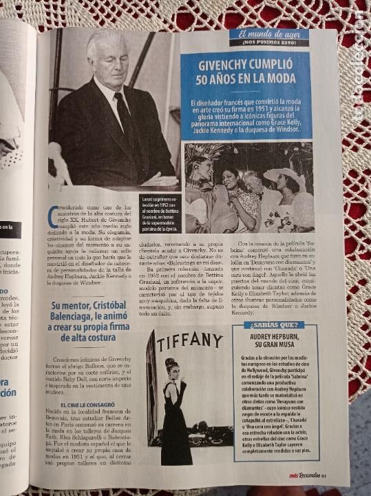 Coleccionismo de Revistas y Peri&oacute;dicos: GIVENCHY AUDREY HEPBURN