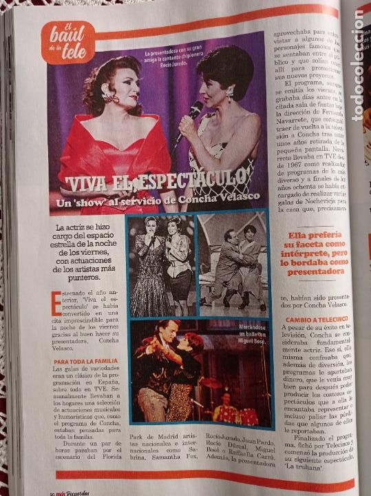 Coleccionismo de Revistas y Peri&oacute;dicos: CONCHA VELASCO ROCIO DURCAL JURADO MIGUEL BOSE