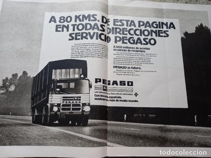 Coleccionismo de revistas y peri&oacute;dicos: PUBLICIDAD. ANUMCIO CAMIONES PEGASO. DOBLE PAGINA EXTRAIDO DE REVISTA 1978