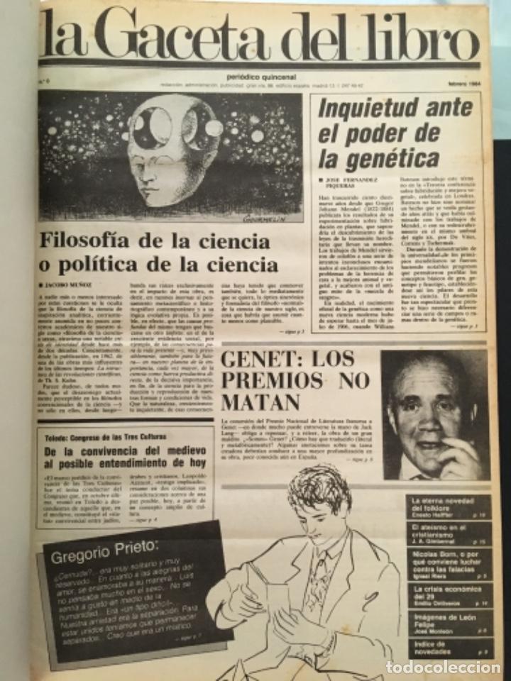 Coleccionismo de revistas y peri&oacute;dicos: LA GACETA DEL LIBRO, PERIODICO QUINCENAL, NUMEROS 0 A 26, 1984 Y 1985