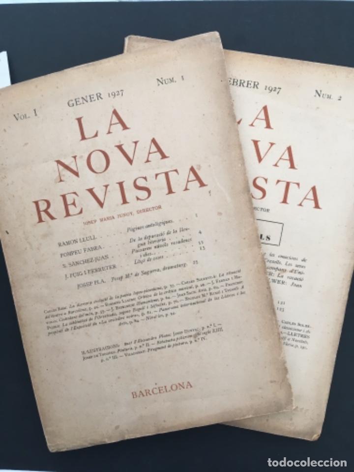 Collezionismo di Riviste e Giornali: LA NOVA REVISTA, NUMEROS 1 I 2, JOSEP MARIA JUNOY, GENER I FEBRER 1927