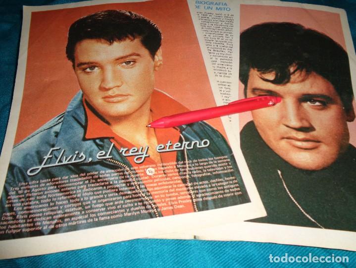 Coleccionismo de revistas y peri&oacute;dicos: RECORTE : ELVIS PRESLEY, EL REY ETERNO. REVISTA GINA, NVMBRE 1979