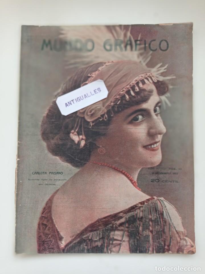 Coleccionismo de Revistas y Peri&oacute;dicos: DIARIO,REVISTA MUNDO GRAFICO N&ordm;55 A&Ntilde;O 1912-LEER INTERIOR NOTICIAS-MUERTE CANALEJASPERIODICO ANTIGUO-