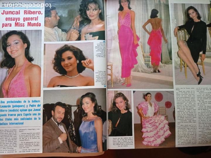 Colecionismo de Revistas e Jornais: JUNCAL RIVERO MISS ESPA&Ntilde;A EUROPA universo
