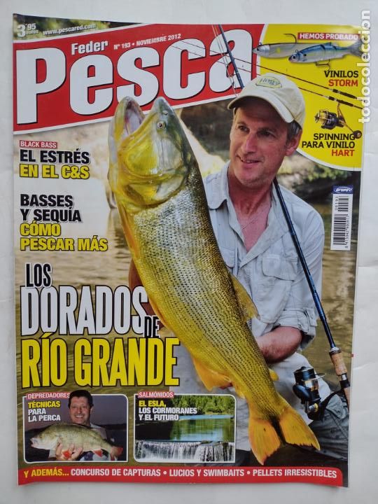 Coleccionismo de Revistas y Peri&oacute;dicos: FEDER PESCA 193 - NOVIEMBRE 2012 - LOS DORADOS DE RIO GRANDE - TECNICAS PERCA