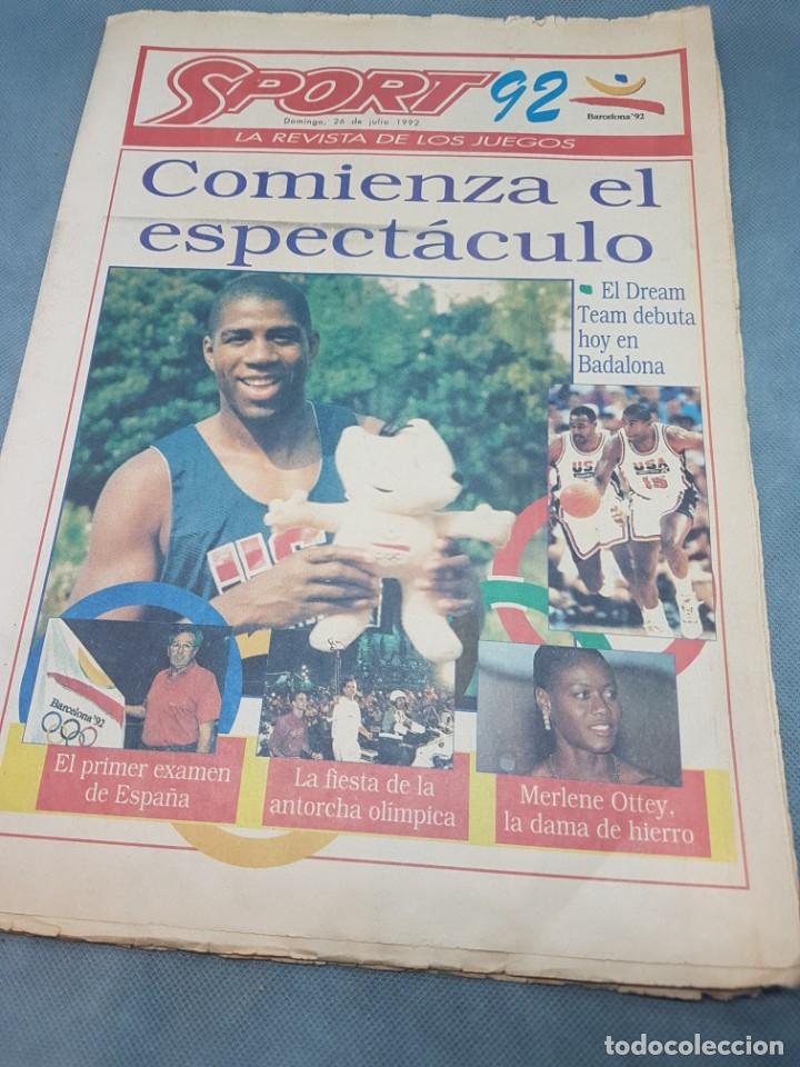 Coleccionismo de Revistas y Peri&oacute;dicos: Diario Sport 92 18 de julio de 1992 - Historia Pura