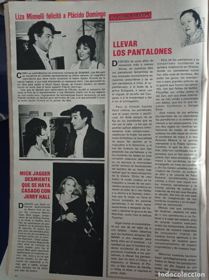 Coleccionismo de Revistas y Peri&oacute;dicos: liza minnelli PLACIDO DOMINGO JERRY HALL MICK JAGGER THE ROLLING STONES