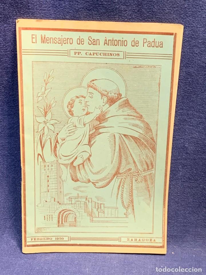 Coleccionismo de Revistas y Peri&oacute;dicos: REVISTA EL MENSAJERO DE SAN ANTONIO DE PADUA FEB 1950 ZARAGOZA PP CAPUCHINOS N&ordm;242 21X13,5CMS