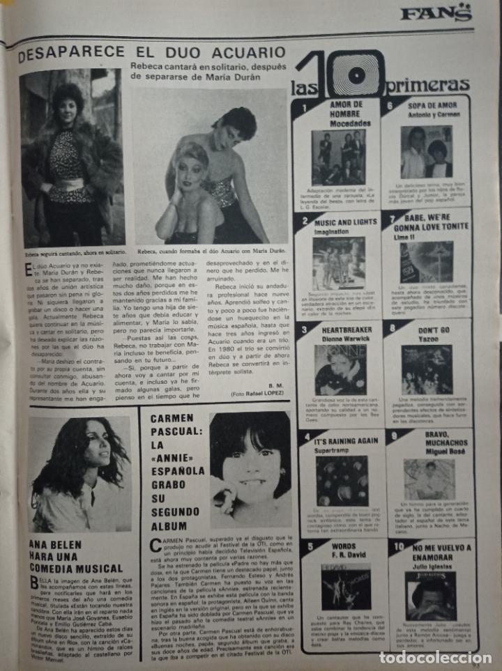 Coleccionismo de Revistas y Peri&oacute;dicos: MARIA DURAN ACUARIO CARMEN PASCUAL ANA BELEN ESCALA DE EXITOS