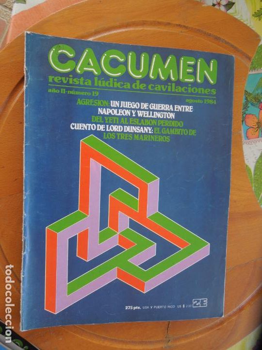 Coleccionismo de Revistas y Peri&oacute;dicos: CACUMEN REVISTA LUDICA DE CAVILACIONES N&ordm; 19-AGOSTO-1984 -DEL YETI AL ESLABON PERDIDO