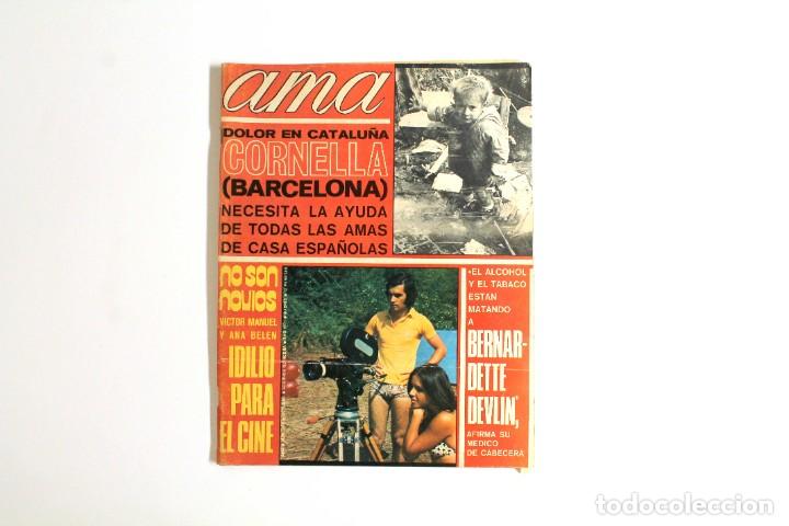 Coleccionismo de Revistas y Peri&oacute;dicos: Revista &rdquo;Ama&rdquo; - Cornell&agrave; (Barcelona), Ana Bel&eacute;n y V&iacute;ctor Manuel, Bernadette Delvin