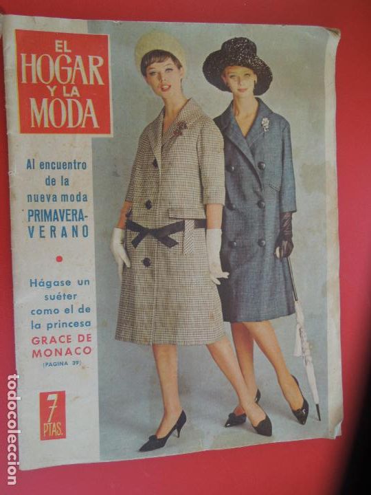 Coleccionismo de Revistas y Peri&oacute;dicos: EL HOGAR Y LA MODA N&ordm; 1436-REVISTA - FEBRERO 1962 - GRACE DE MONACO