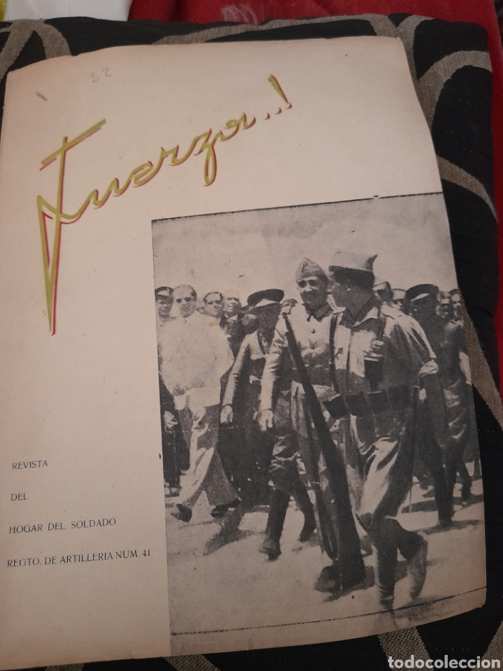 Colecionismo de Revistas e Jornais: Fuerza ,Revista del Hogar del Soldado, Regimiento de Artiller&iacute;a n41 de Segovia, Julio de 1943