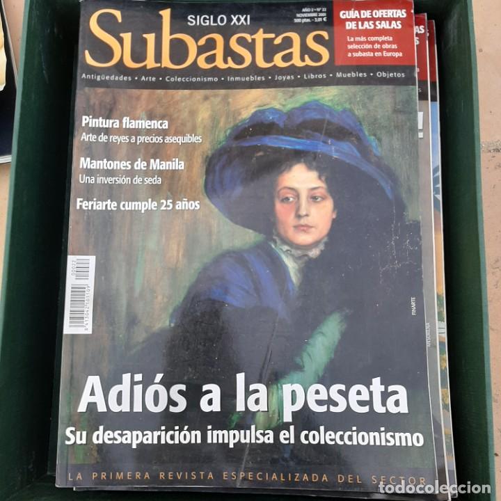 Colecionismo de Revistas e Jornais: SUBASTAS SIGLO XXI. A&Ntilde;O 2 N&deg; 22. NOVIEMBRE 2001 ADIOS A LA PESETA