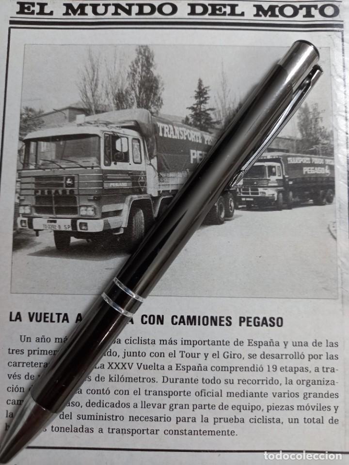 Coleccionismo de revistas y peri&oacute;dicos: PUBLICIDAD. PEQUE&Ntilde;O ANUNCIO DE PEGASO CON LA VUELTA A ESPA&Ntilde;A. RECORTE TRIUNFO 31 mayo 1980