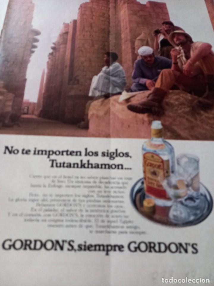 Coleccionismo de revistas y peri&oacute;dicos: PUBLICIDAD. ANUNCIO DE GINEBRA GORDON`S. RECORTE TRIUNFO 19 ABRIL1980