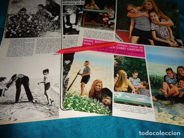 Coleccionismo de Revistas y Peri&oacute;dicos: RECORTE : MARIA SCICOLONE, HERMANA DE SOFIA LOREN. SEMANA, MAYO 1971(#)