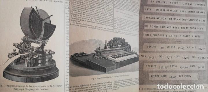 Colecionismo de Revistas e Jornais: EXCHANGE TELEGRAPH COMPANY DE LONDRES Y SUS INSTALACIONES. Art&iacute;culo de revista 1890