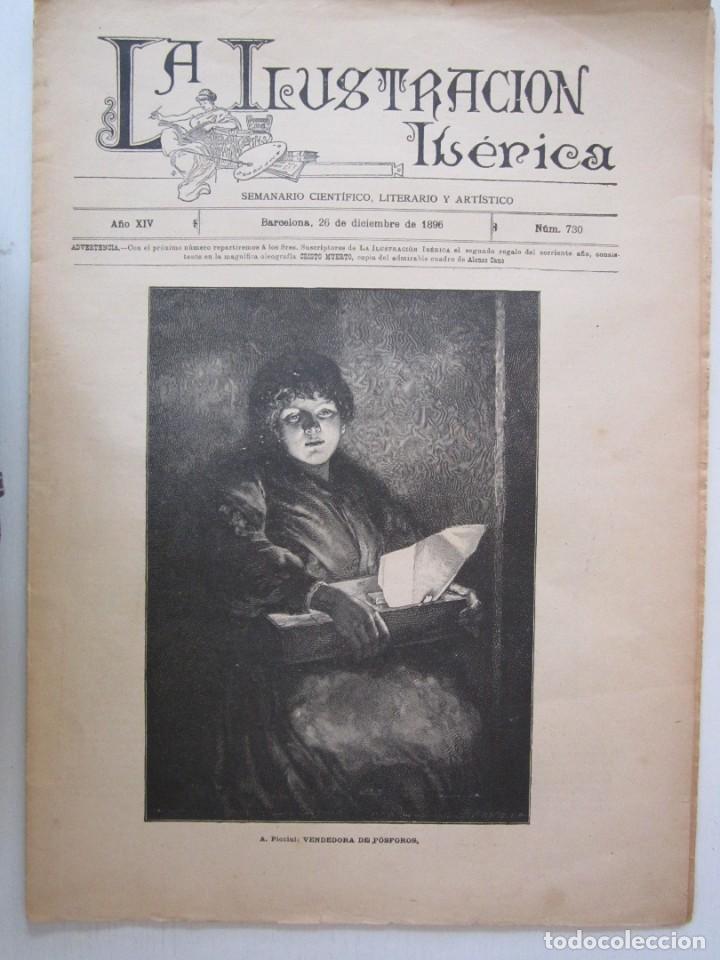 Coleccionismo de Revistas y Peri&oacute;dicos: (LOTE 1) REVISTA LA ILUSTRACION IBERICA 1896