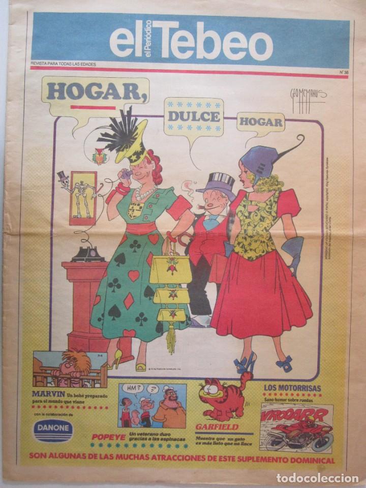 Coleccionismo de revistas y peri&oacute;dicos: (LOTE 1) EL PERIODICO REVISTA EL TEBEO GRAN FORMATO 33X44 A&Ntilde;O 1988