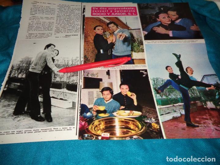 Coleccionismo de Revistas y Peri&oacute;dicos: RECORTE : ROCIO DURCAL Y JUNIOR, UN DUO JUVENIL Y OPTIMISTA. SEMANA, ABRIL 1970(#)
