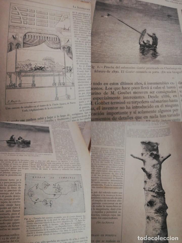 Coleccionismo de revistas y peri&oacute;dicos: Selecci&oacute;n de art&iacute;culos: Secci&oacute;n cient&iacute;fica. Revista Ilustraci&oacute;n Art&iacute;stica 1890.