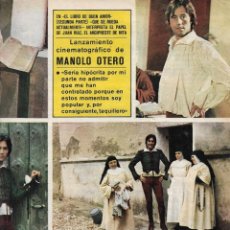 Coleccionismo de Revistas y Periódicos: MANOLO OTERO: ENTREVISTA Y REPORTAJE GRÁFICO DE 1975