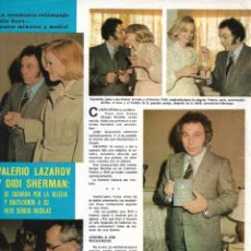 Coleccionismo de Revistas y Periódicos: VALERIO LAZAROV Y DIDI SHERMAN: GRAN REPORTAJE GRÁFICO. AÑOS 70